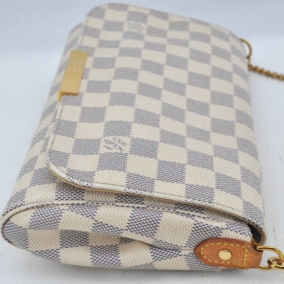 Favorite MM Damier Azur Shoulder Bag - Picture 3 of 10